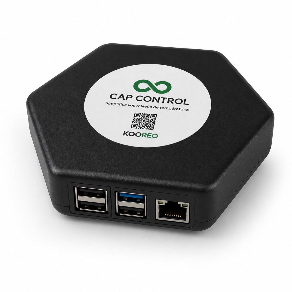 Ports USB et RJ45 de la centrale